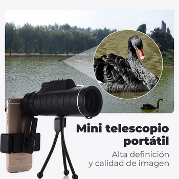 [PROMOCIÓN DE ANIVERSARIO] Telescopio Portátil con Visión Nocturna 500x Estrella 🎁