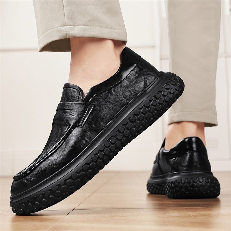 Zapatos de cuero retro para hombre