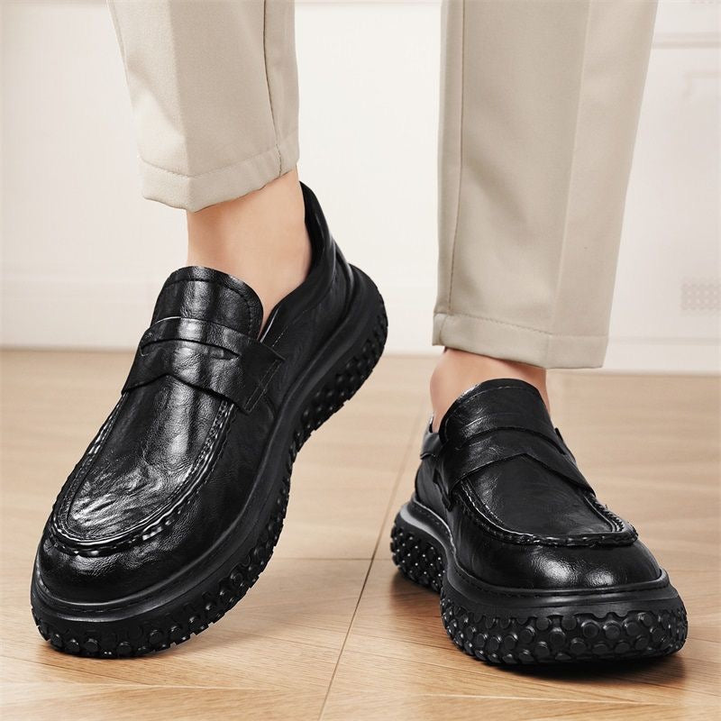 Zapatos de cuero retro para hombre